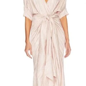 NWT Callahan x Revolve Sami Wrap Midi Dress – Blush, Size Small